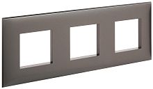 Рамка универсальная DKC Avanti 3-м. серый жемчуг картинка